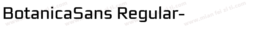 BotanicaSans Regular字体转换